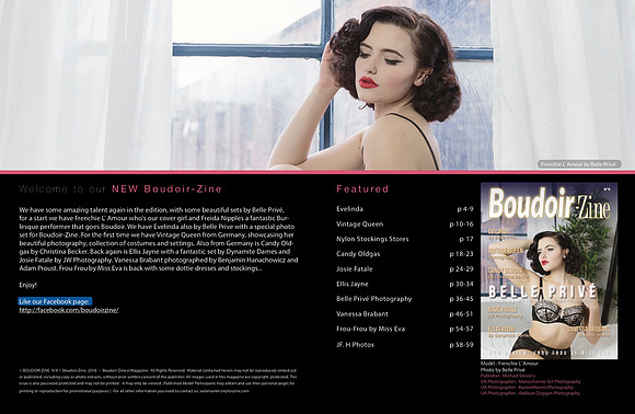 Belle Prive Photography Publication Editorial and Magazine Portfolio Boudoirzine