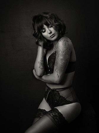 Noir Boudoir by Belle Privé Photography