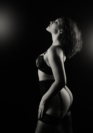 Noir Boudoir by Belle Privé Photography
