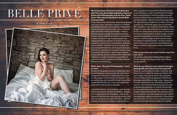 Belle Prive Photography Publication Editorial and Magazine Portfolio Boudoirzine